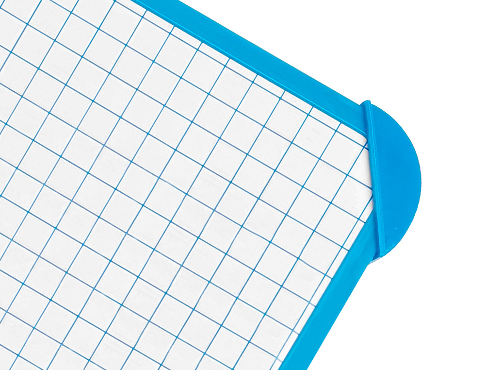 TABLEAU MINI ARDOISE DOUBLE FACE FEUTRE BROSSE IN  CLUS 2 FACES QUADRILLE/UNIE 24X33CM