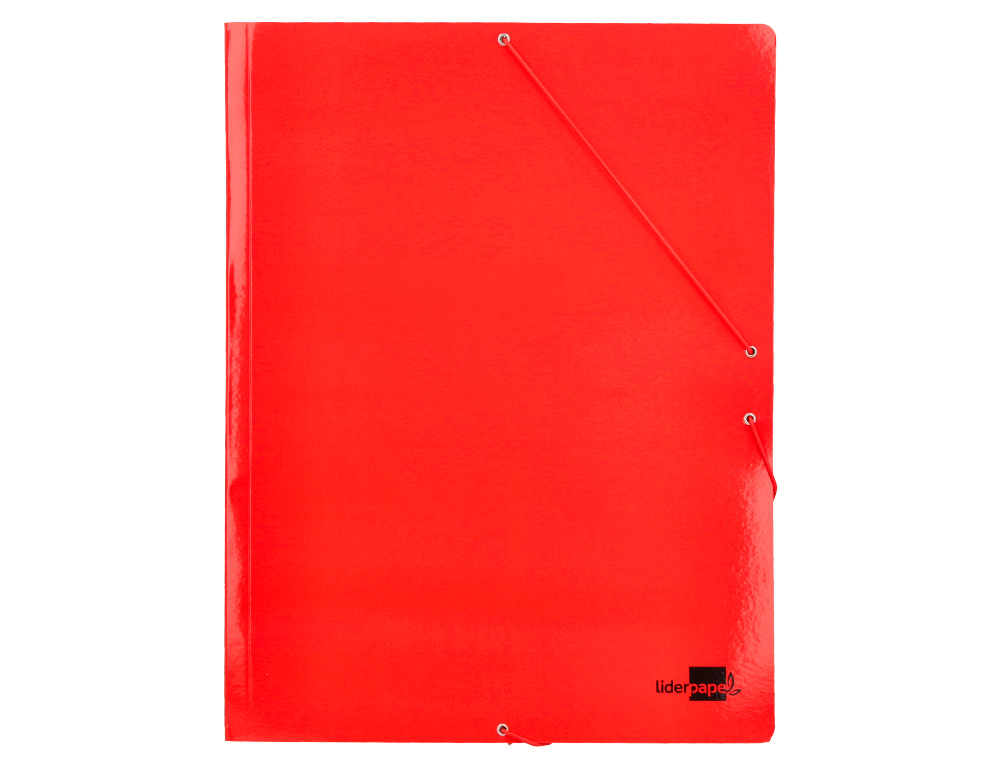 CHEMISE LIDERPAPEL 3 RABATS A3 CARTE LUSTREE 800GR        FERMETURE ELASTIQUE COLORIS   ASSORTIS