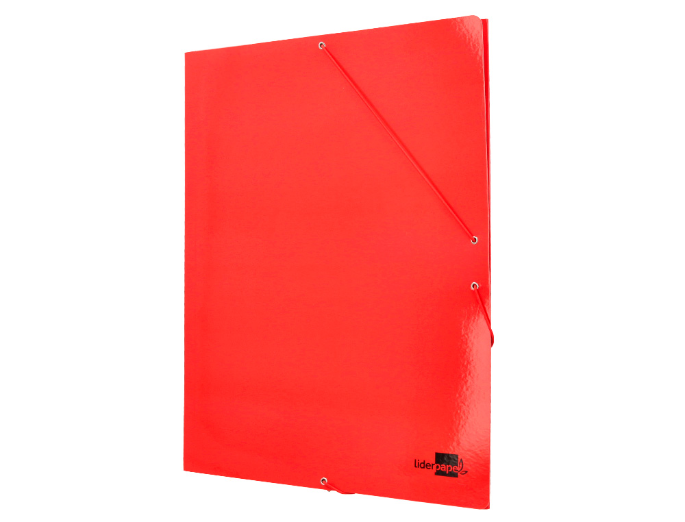 CHEMISE LIDERPAPEL 3 RABATS A3 CARTE LUSTREE 800GR        FERMETURE ELASTIQUE COLORIS   ASSORTIS