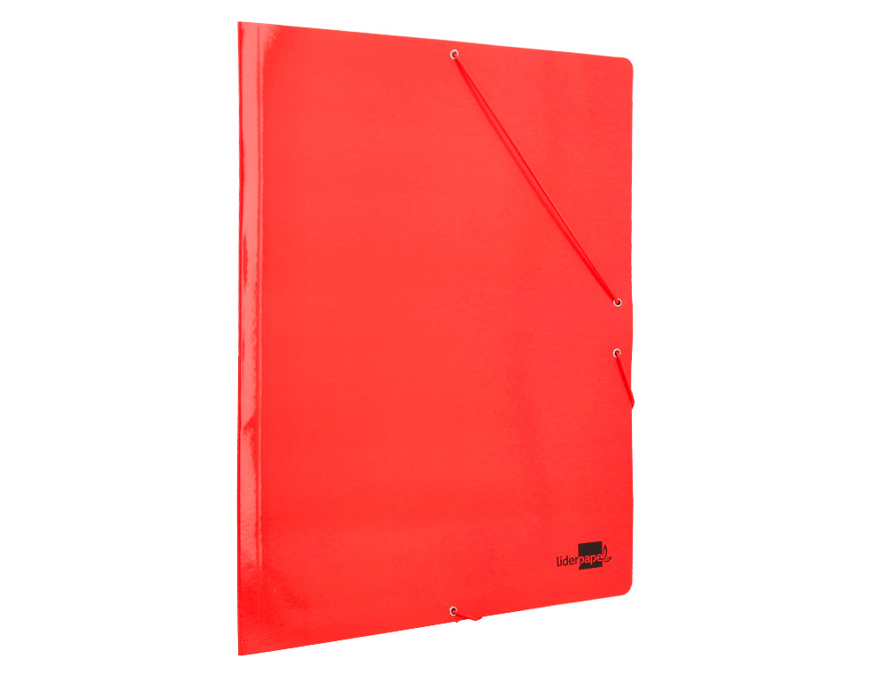 CHEMISE LIDERPAPEL 3 RABATS A3 CARTE LUSTREE 800GR        FERMETURE ELASTIQUE COLORIS   ASSORTIS