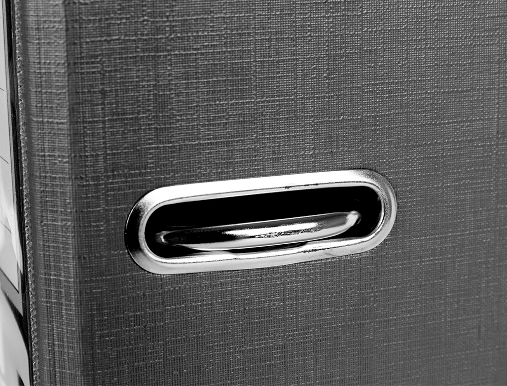 CLASSEUR LEVIER LIDERPAPEL DOCUMENTA A4+ CARTON REMBORDE DOS 75MM RADO METALLIQUE      COLORIS NOIR
