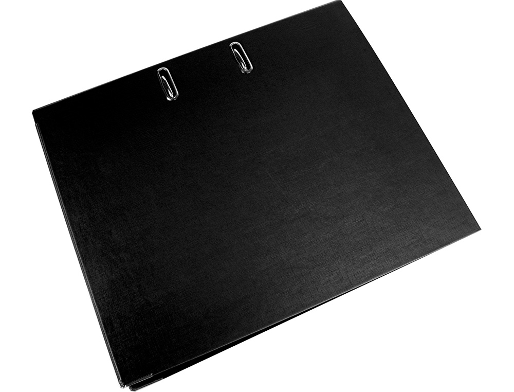 CLASSEUR LEVIER LIDERPAPEL DOCUMENTA A4+ CARTON REMBORDE DOS 75MM RADO METALLIQUE      COLORIS NOIR
