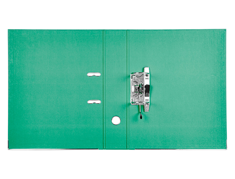 CLASSEUR LEVIER LIDERPAPEL DOCUMENTA A4+ CARTON REMBORDE DOS 75MM RADO METALLIQUE      COLORIS VERT