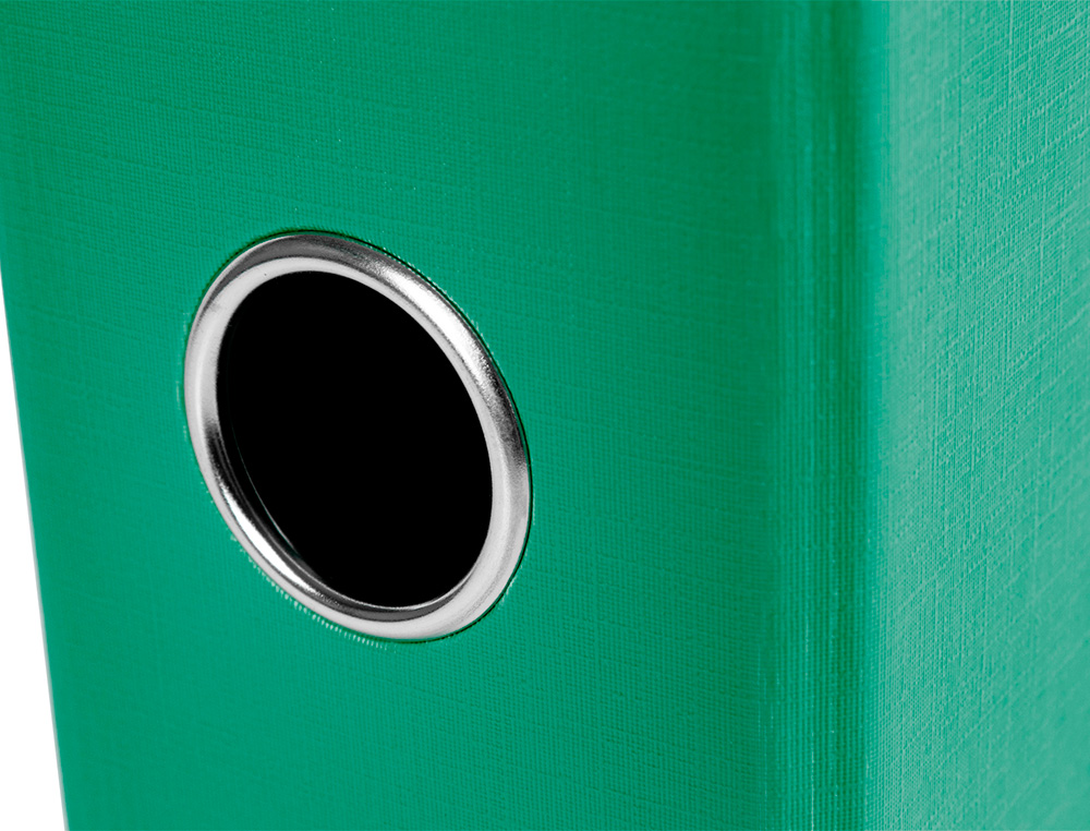 CLASSEUR LEVIER LIDERPAPEL DOCUMENTA A4+ CARTON REMBORDE DOS 75MM RADO METALLIQUE      COLORIS VERT