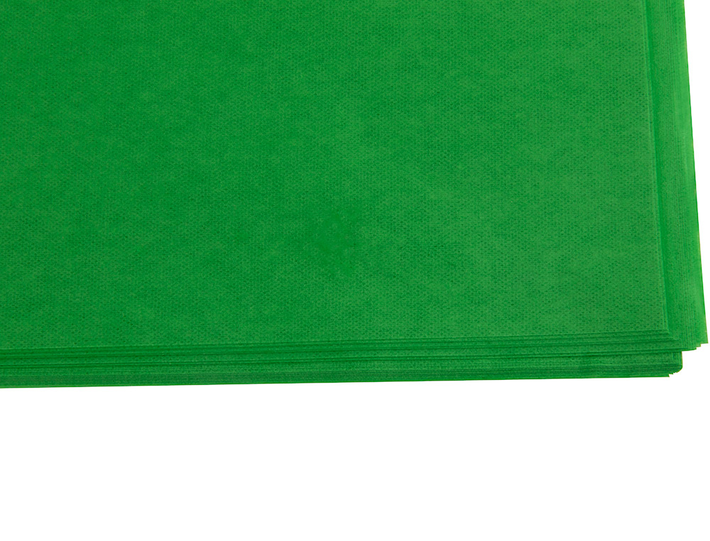 PAPIER DE SOIE LIDERPAPEL 52X76CM 18G/M2 UNICOLORE VERT MOYEN SACHET 25F