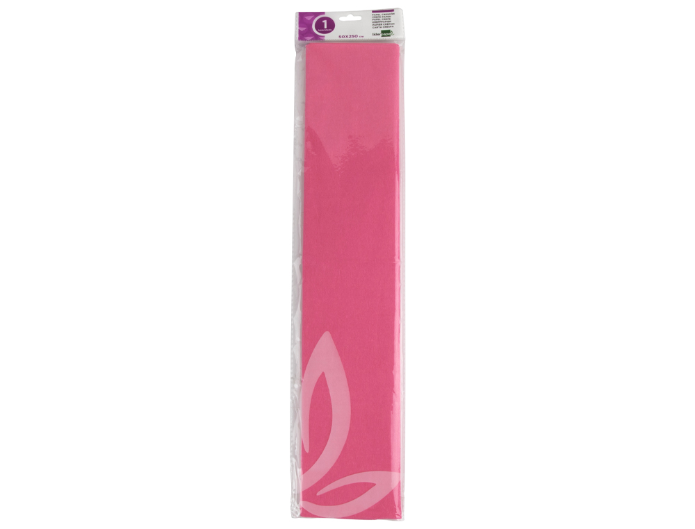 PAPIER CRPON LIDERPAPEL 34G/M2 50CMX2.5M UNICOLORE ROSE