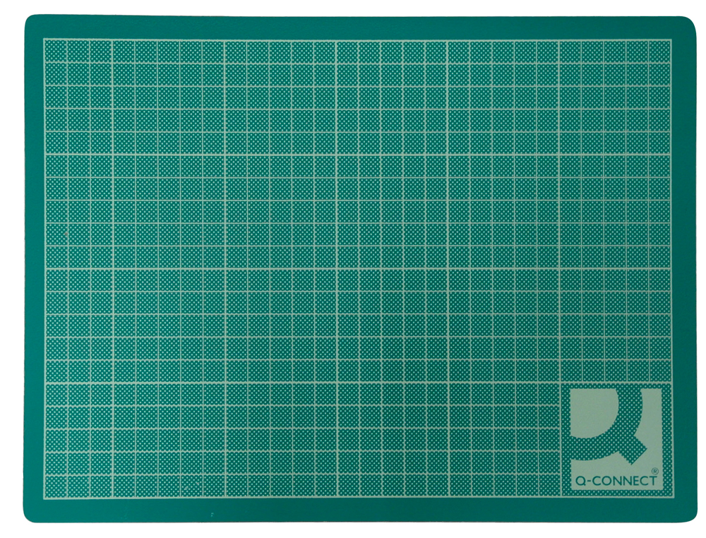 PLAQUE COUPE Q-CONNECT PVC ÉPAISSEUR 3MM 450X600MM A2 COLORIS VERT