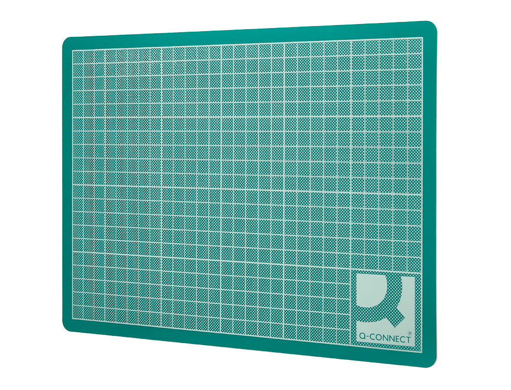 PLAQUE COUPE Q-CONNECT PVC ÉPAISSEUR 3MM 450X600MM A2 COLORIS VERT