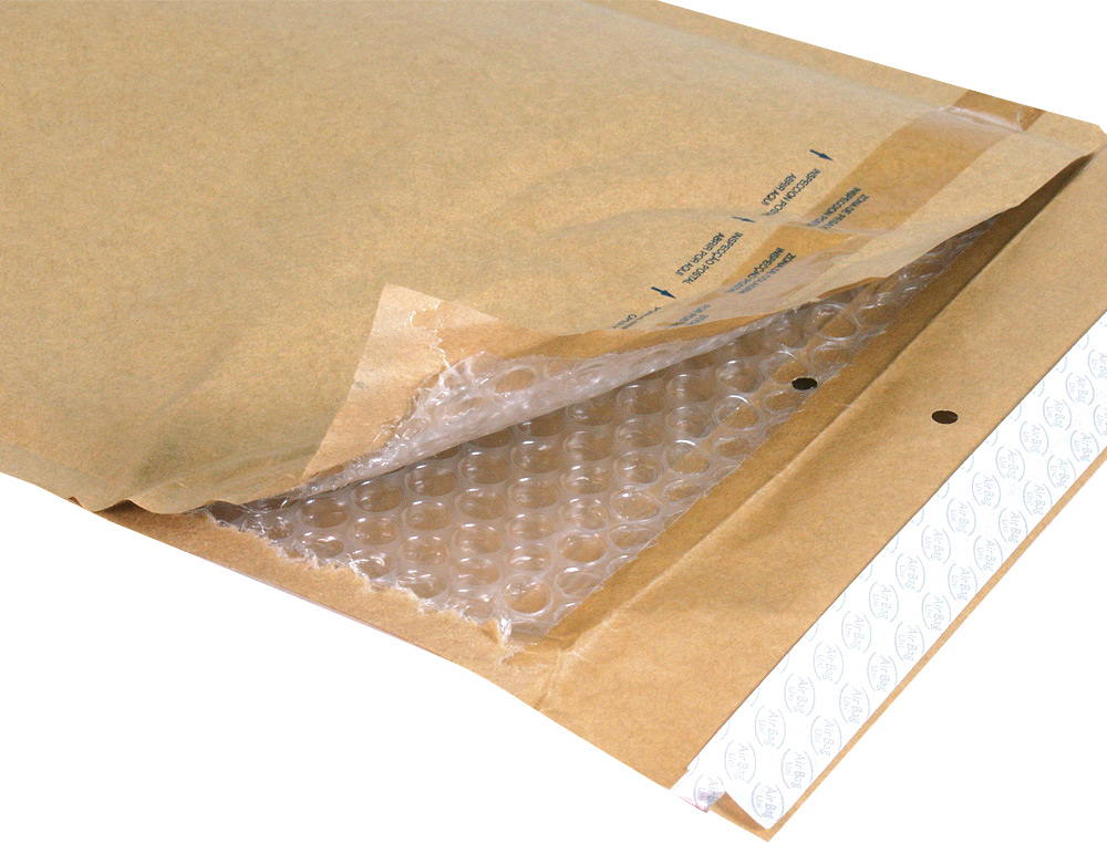 POCHETTE BULLES D'AIR Q-CONNECT 180X260MM 82G KRAFT MATELASSE RABAT DROIT         AUTO-ADHESIVE SANS FENETRE