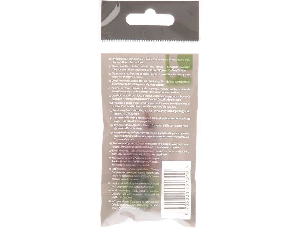 CORRECTEUR Q-CONNECT DÉVIDOIR MINI RUBAN 4.2MMX5M APPLICATION FRONTALE RÉECRITURE IMMÉDIATE BLISTER