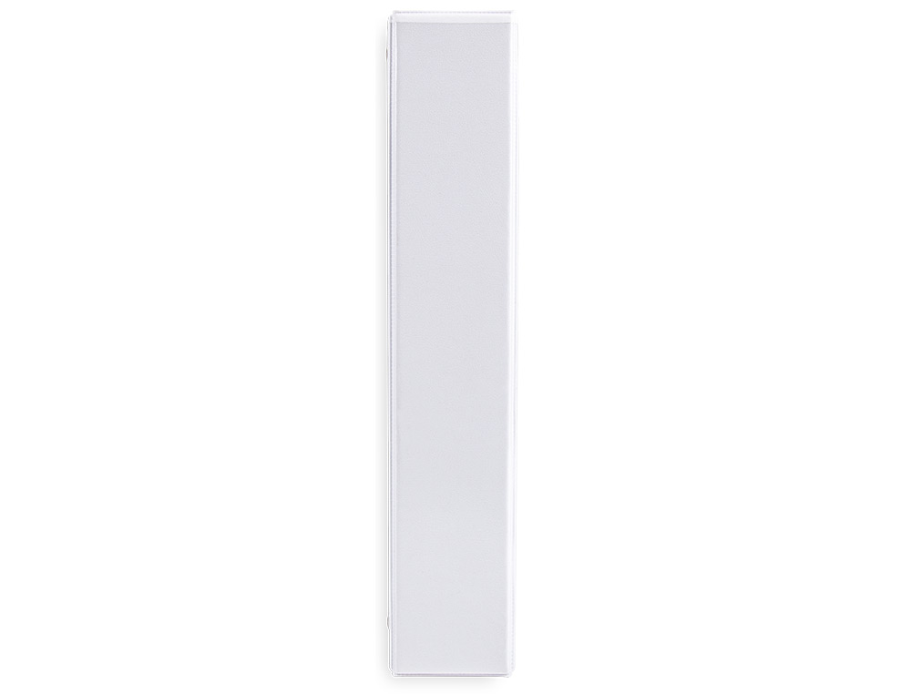 CLASSEUR KANGOUROU LIDERPAPEL 4 ANNEAUX 40MM 283X320MM DOCUMENT A4 PLASTIQUE DOS 68MM COLORIS BLANC