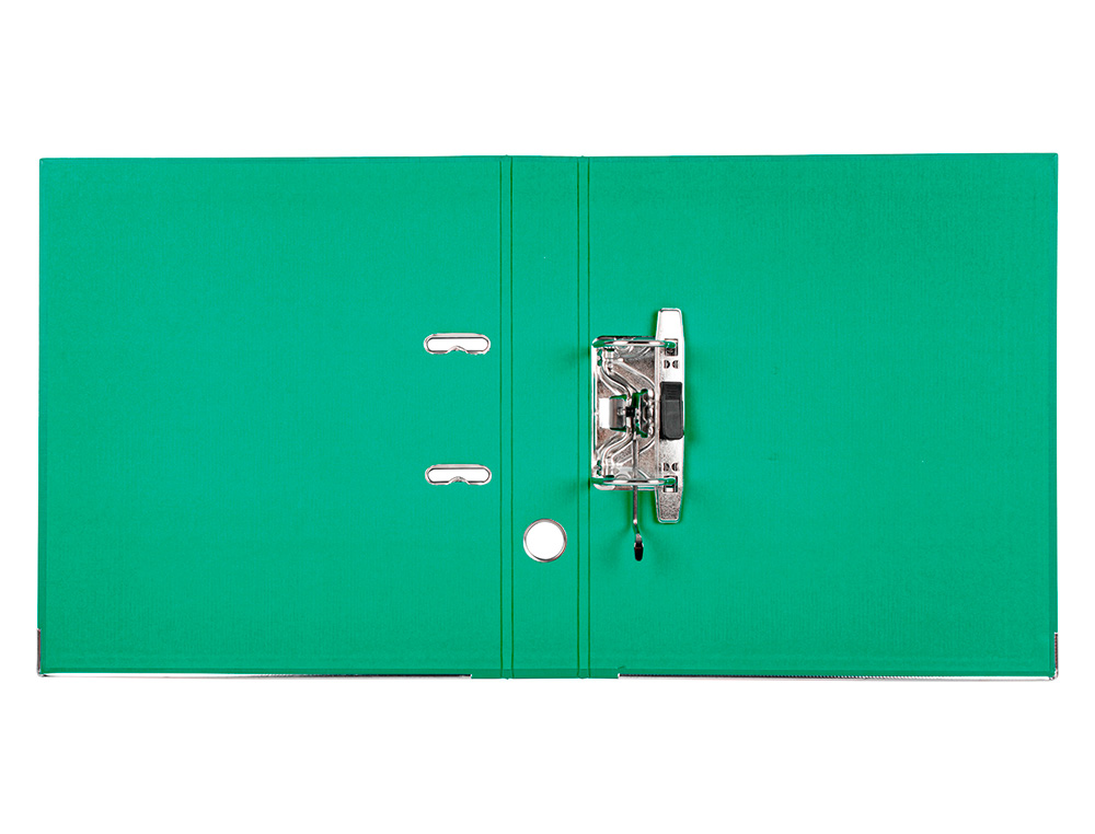 CLASSEUR LEVIER LIDERPAPEL A4 DOCUMENTA CARTON REMBORDÉ 1,9MM DOS 52MM RADO MÉTALLIQUE COLORIS VERT