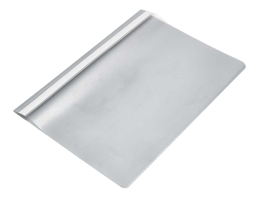 CHEMISE PRSENTATION Q-CONNECT  LAMELLES POLYPROPYLNE 18/100E DOCUMENT PERFOR A4 30F PORTE-TIQUETTE COLORIS GRIS