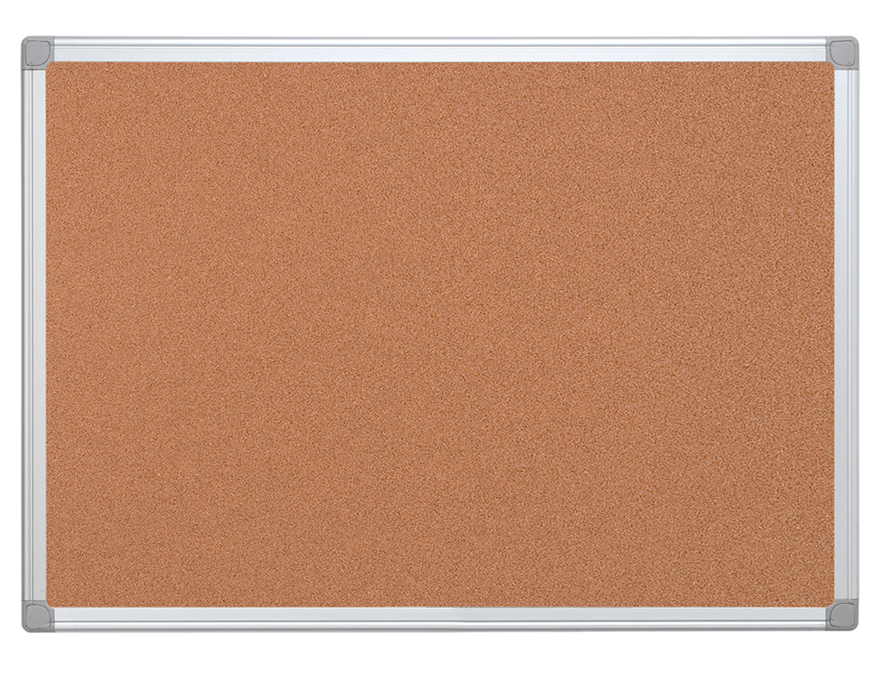 TABLEAU LIGE Q-CONNECT MURAL CADRE ALUMINIUM ARGENT MAT COINS PLASTIQUES FIXATION MUR PAISSEUR 5MM 200X100CM