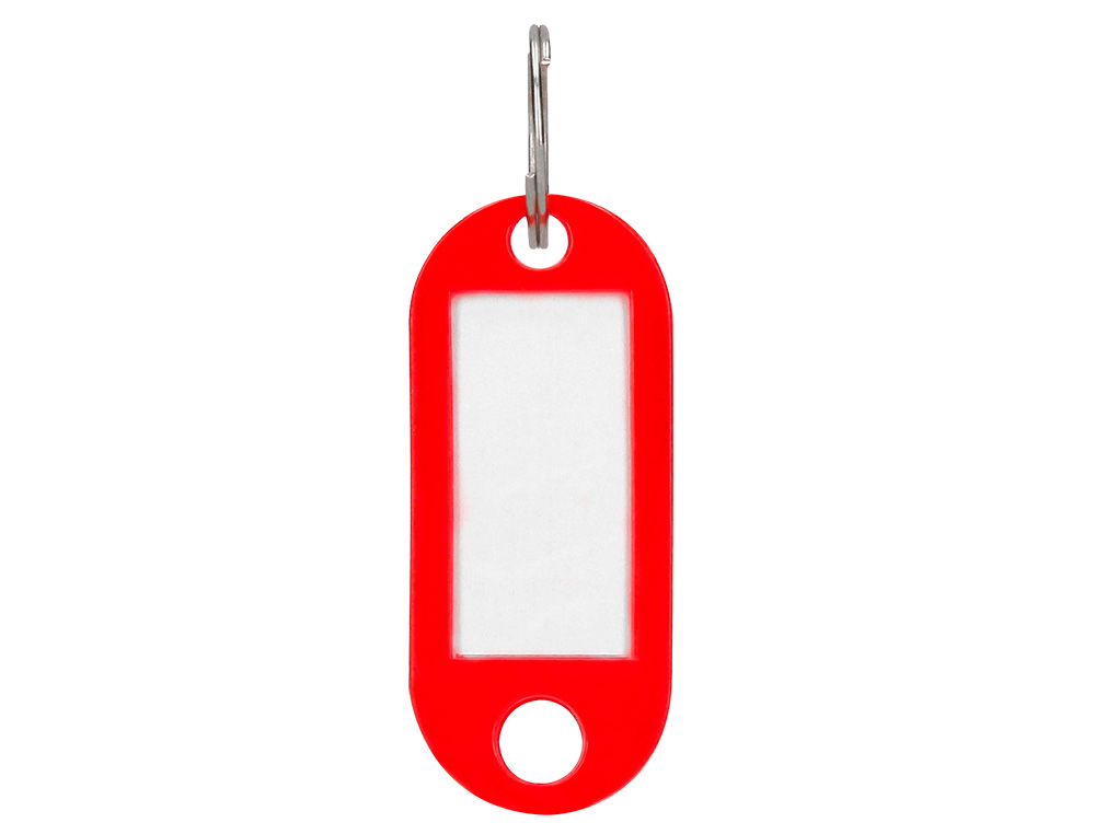 PORTE-CLS Q-CONNECT PORTE-TIQUETTE PLASTIQUE 50X22MM COLORIS ROUGE PRSENTOIR 100 UNITS