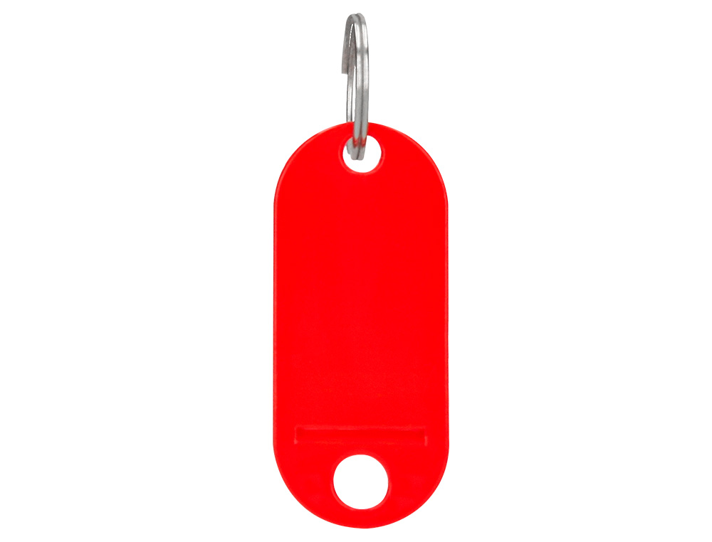 PORTE-CLS Q-CONNECT PORTE-TIQUETTE PLASTIQUE 50X22MM COLORIS ROUGE PRSENTOIR 100 UNITS