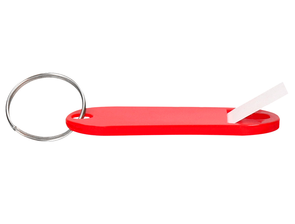 PORTE-CLS Q-CONNECT PORTE-TIQUETTE PLASTIQUE 50X22MM COLORIS ROUGE PRSENTOIR 100 UNITS