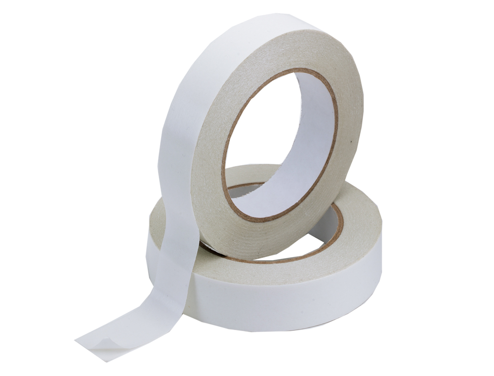 RUBAN ADHSIF Q-CONNECT DOUBLE FACE MULTIPLES FIXATIONS DIFFRENTS TYPES SURFACES 25MMX33M