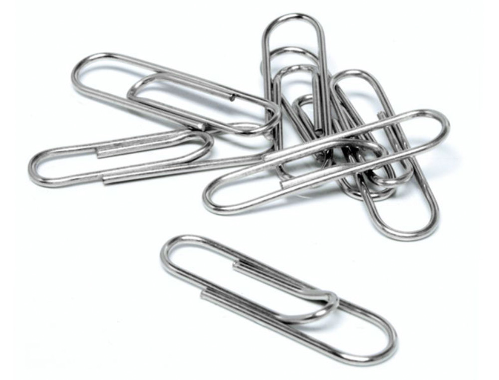 TROMBONE Q-CONNECT NICKEL BOUT ROND 20MM BOTE CARTON 100 UNITS