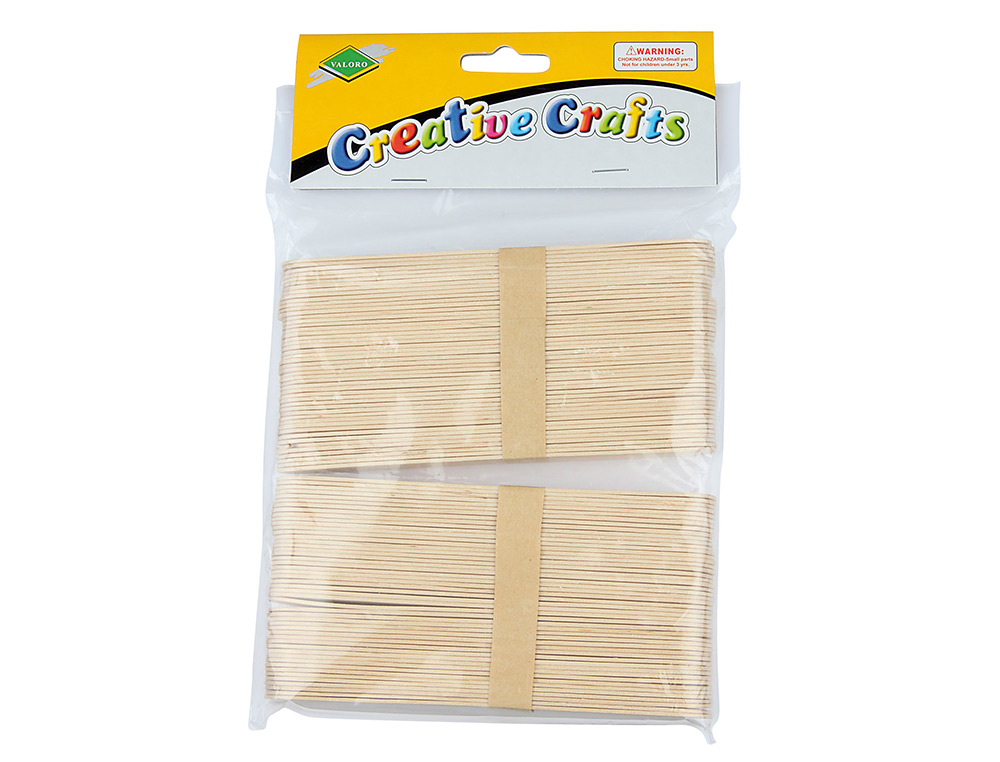 BTONNET EN BOIS CRATIVE CRAFTS 2CM X 15CM COULEUR NATURELLE BLISTER DE 100 UNITS