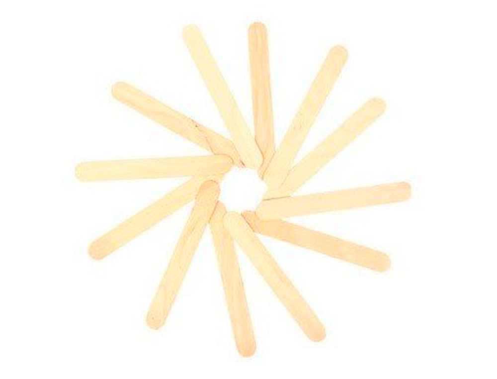 BTONNET EN BOIS CRATIVE CRAFTS 2CM X 15CM COULEUR NATURELLE BLISTER DE 100 UNITS