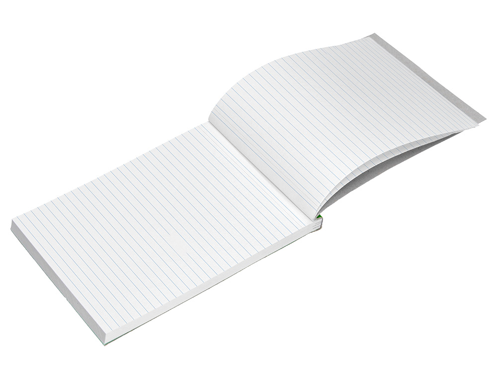BLOC NOTES LIDERPAPEL PERFOR LIGN A5 210X148MM PAYSAGE COUVERTURE CARTON IMPRIM 250G/M2 80F 60G/M2