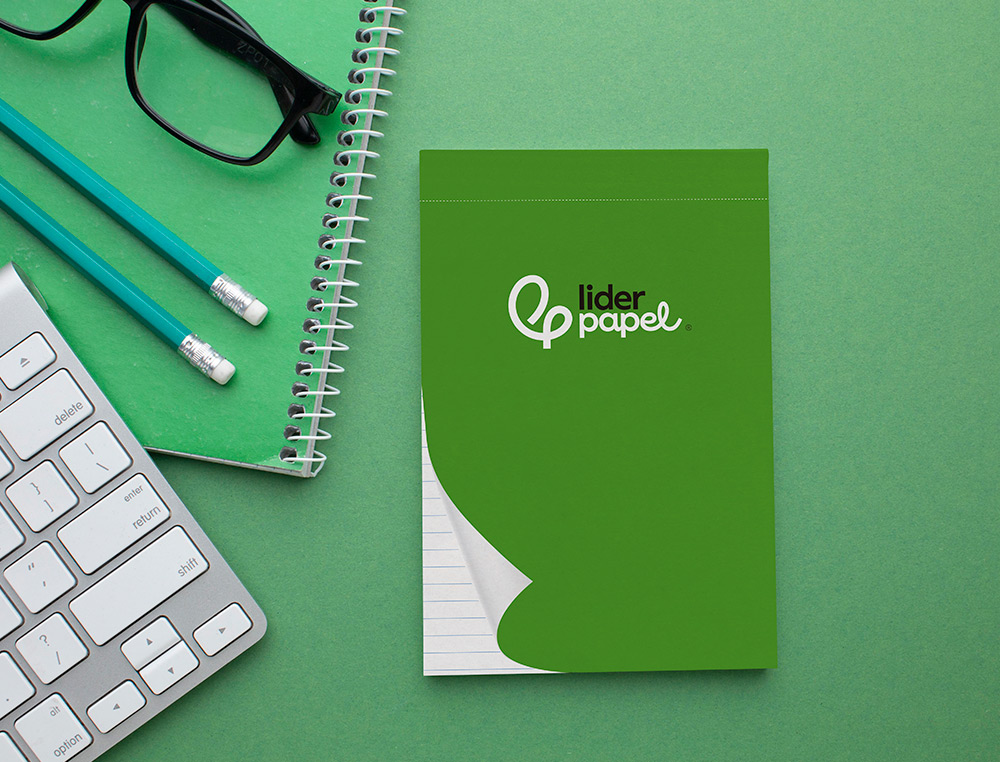 BLOC NOTES LIDERPAPEL PERFOR LIGN A5 210X148MM PAYSAGE COUVERTURE CARTON IMPRIM 250G/M2 80F 60G/M2