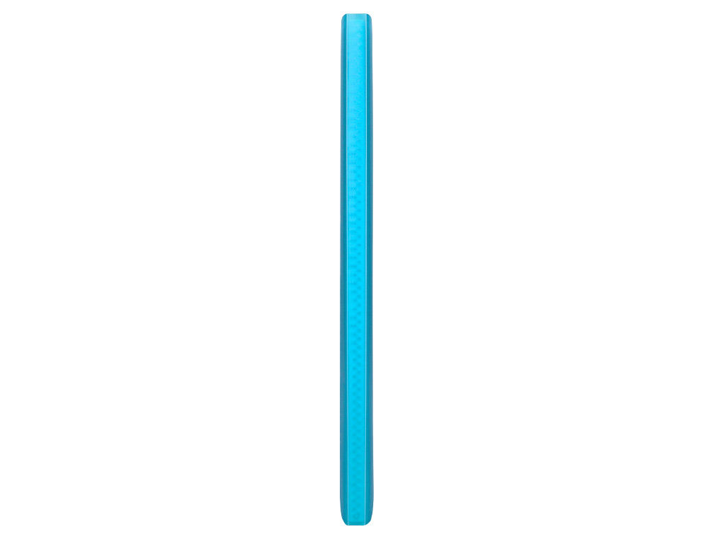 PROTGE-DOCUMENTS LIDERPAPEL POLYPROPYLNE COUVERTURE FLEXIBLE 20 POCHETTES FIXES COLORIS BLEU TRANSLUCIDE