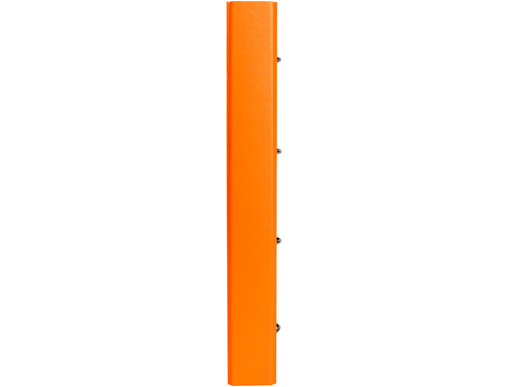 CLASSEUR ANTARTIK 4 ANNEAUX RONDS 40MM A4 CARTON REMBORDE FEUILLETS MOBILES QUADRILLAGE 5MM COLORIS ORANGE
