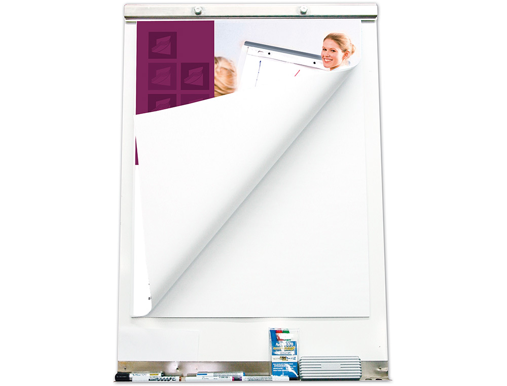 BLOC CONFRENCE LIDERPAPEL 63X84CM PAPIER UNI 80G/M2 CONVENTIONS RUNIONS 25F + 5F GRATUITES