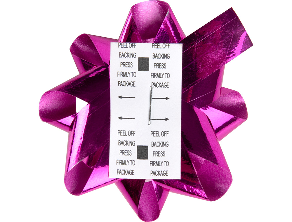 ÉTOILE ADHÉSIVE LIDERPAPEL FANTAISIE FORMAT MOYEN LARGEUR ÉTOILE 5.5CM COLORIS MÉTALLISÉ