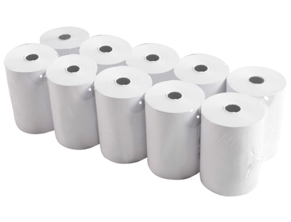 BOBINE THERMIQUE Q-CONNECT 80MM LARGEUR X 60MM DIAMETRE  55GR SANS BISPHENOL A