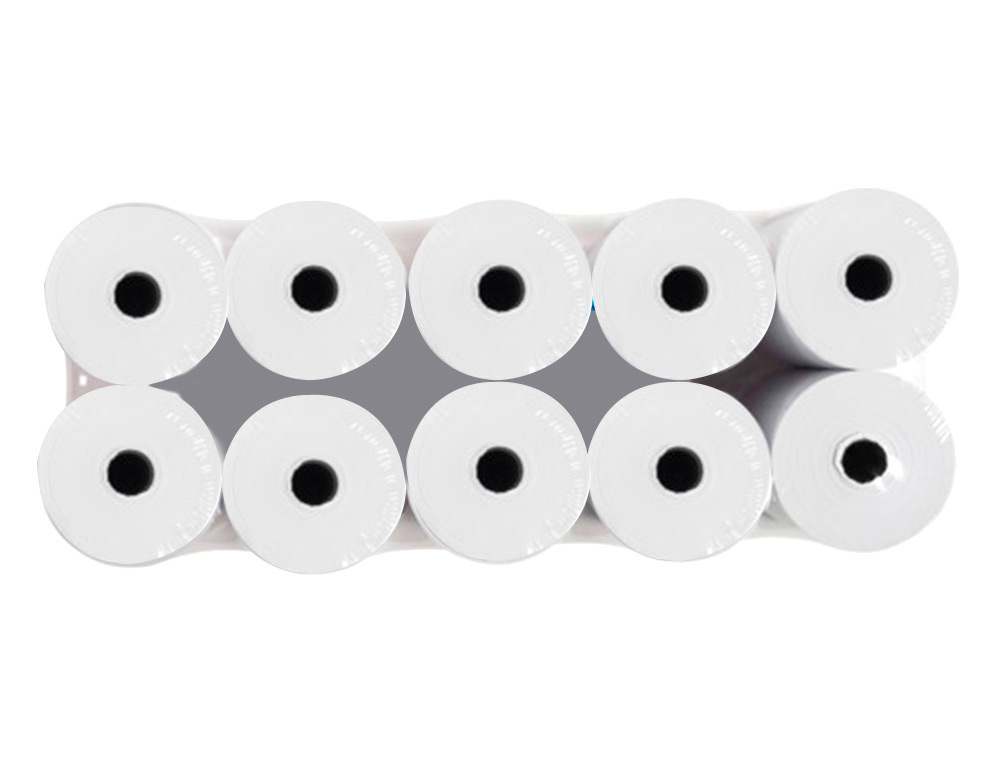 BOBINE THERMIQUE Q-CONNECT 80MM LARGEUR X 60MM DIAMETRE  55GR SANS BISPHENOL A