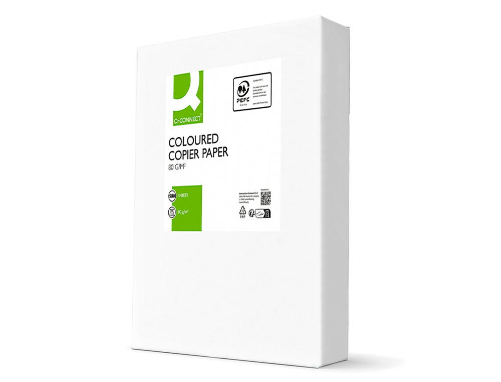 PAPIER COULEUR Q-CONNECT MULTIFONCTION A4 80G/M2 UNICOLORE CHAMPAGNE RAMETTE 500 FEUILLES