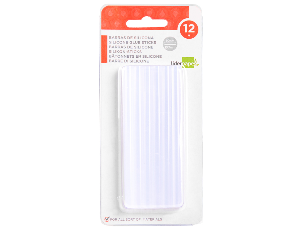 BTON DE COLLE LIDERPAPEL 7X100MM BLISTER 12 UNITS
