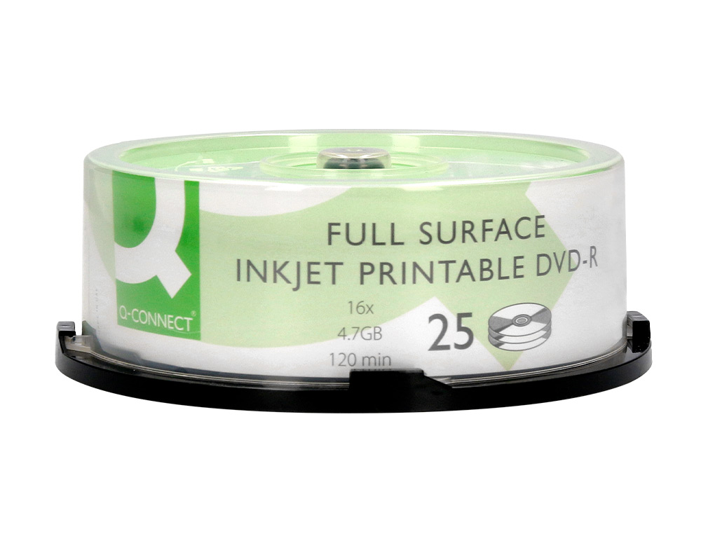 DVD-R Q-CONNECT VITESSE 16X TOUR 25 UNITS