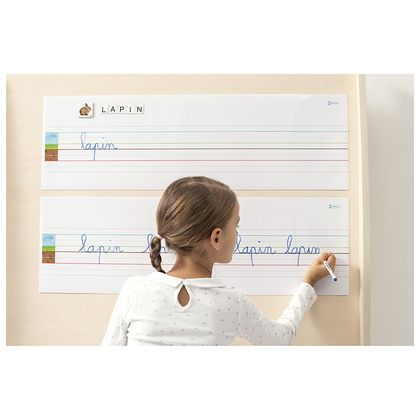 Bandes lignes magntiques repositionnables - Lot de 2