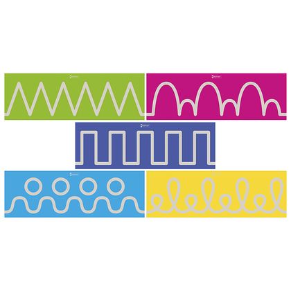 Tracs rugueux muraux - Les obliques + Les crneaux + Les ponts + Les vagues + Les boucles - Offre spciale