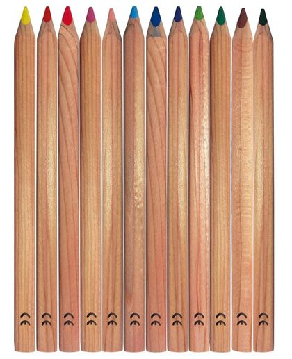 BERMUDE Maxi-crayons de couleur  corps triangulaire