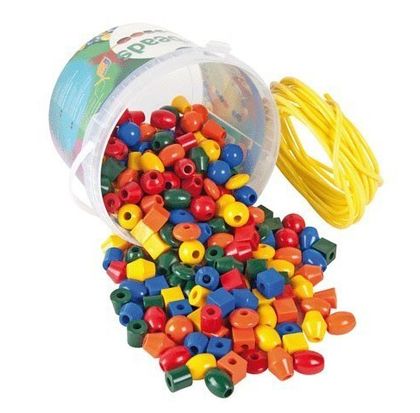 Perles en plastique seau de 254 pcs