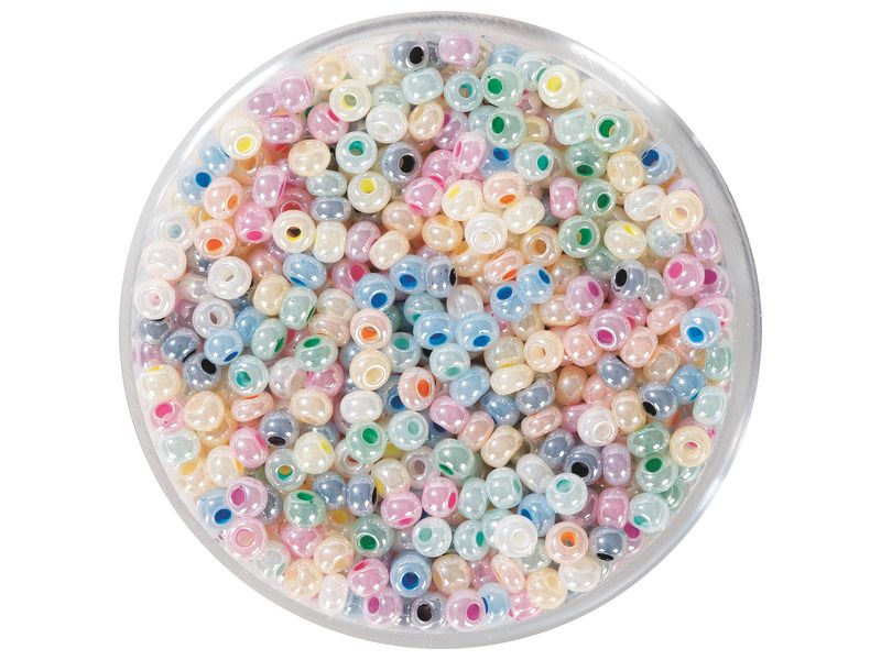 PERLES DE ROCAILLE PASTEL - Environ 1500