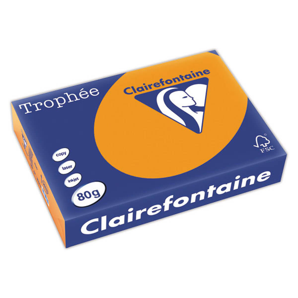 TROPHEE FLUO A3 Papier reprographique orange fluo A3 80g