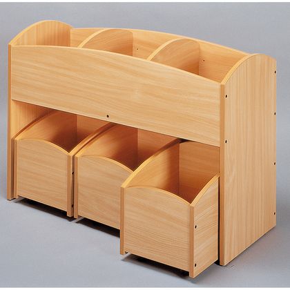 1 bac  livres 3 cases htre + 1 lot de 3 bacs  livres 1 case htre - Offre spciale