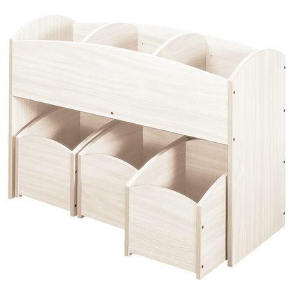 1 bac  livres 3 cases haut bouleau + 1 lot de 3 bacs  livres 1 case bouleau - Offre spciale