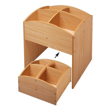 Bacs  livres 4 cases haut et bas htre Mobinathan - Offre spciale