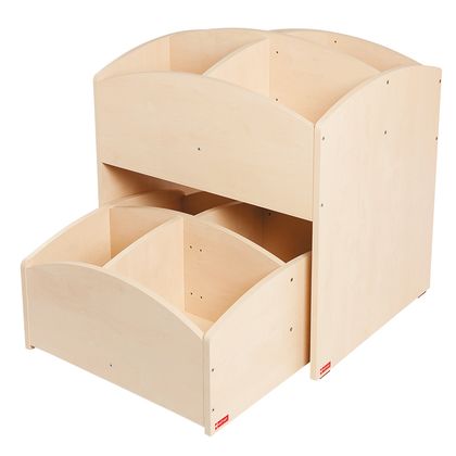 Bacs  livres 4 cases haut et bas bouleau Mobinathan - Offre spciale