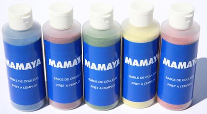 MAMAYA NG Sable de couleur flacon de 250g