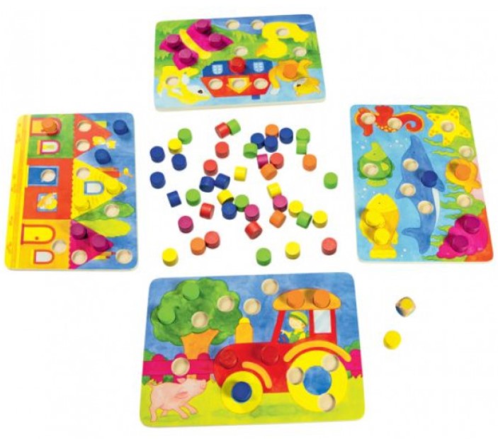 Loto des couleurs. Pour exercer la reconnaissance des couleurs de faon ludique.