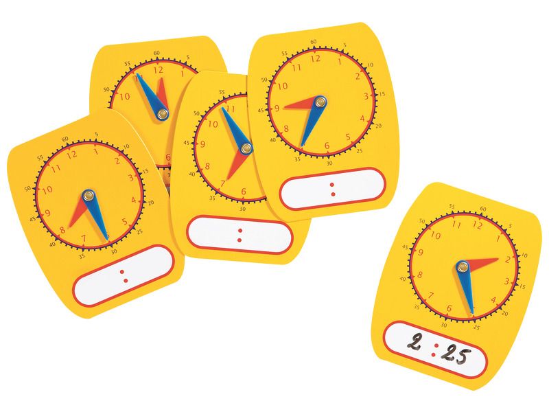 HORLOGES D'APPRENTISSAGE - Lot de 5